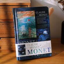 Vintage Style Hardcover Journal Notebook With Colorful Van Gogh Monet Landscape Oil Painting Illustration, Artistic EU Writing Memo Book,School Supplies,Back To School