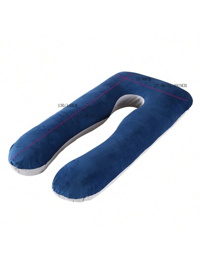 1pc Shaped Crystal Fluwelen Pregnancy Pillow, Body Relaxation Bedding, Home view 2