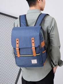 Bộ 3 Balo Trở Lại Trường Balo Cổ Điển Cơ Bản Dung Tích Lớn Nhiều Món & Túi Đeo Chéo & Túi Cầm Tay Ngăn Đựng Máy Tính Xách Tay & Cổng USB Túi Đi Học Balo Đa Năng Đơn Giản Thường Ngày Balo Đi Học Bằng Nylon Màu Trơn Có Dây Đeo Có Thể Điều Chỉnh & Nhiều Ngăn Túi Đựng Sách Túi Có Nắp Nhẹ Di Động Dành Cho Học Sinh Tốt Nghiệp & Thanh Thiếu Niên & Bé Trai Hoàn Hảo Cho Hoạt Động Ngoài Trời & Du Lịch & Trung Học Cơ Sở & Trung Học Phổ Thông & Đại Học & Công Việc & Đi Làm - Màu xanh lam - Xem 10