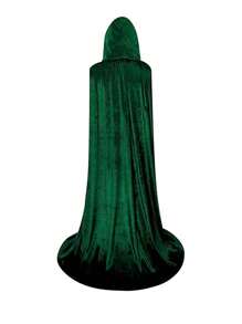 1 chiếc áo choàng nhung trùm đầu phù thủy ma cà rồng quỷ trang phục hóa trang Halloween sân khấu tiệc cosplay đạo cụ - nhiều màu - Xem 4