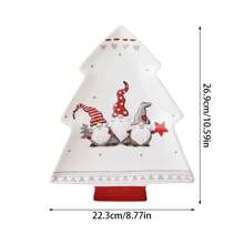 Nordic Stitching Santa Claus Bowls And Plates Tableware Set Embossed Sealed Jar Spice Jar Western Ceramic Flat Plate Cup Christmas Tableware Set,School Supplies