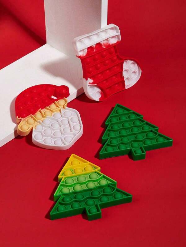 1pc Random Christmas Stress Relief Toy, Silicone Squeeze Fidget Toy, Push Bubble Pop Sensory Toy Christmas Party Toys,Stocking Stuffers Teens,Christmas,Stocking Stuffers,Stocking Fillers,Christmas,Stocking Stuffers,Stocking Fillers,Stocking Stuffers,Stocking Fillers,Christmas