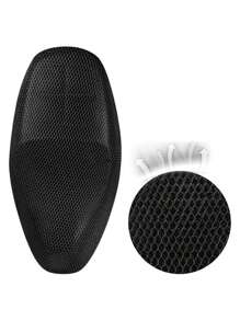 Vỏ bọc yên xe máy đa năng bằng da PU chống thấm nước, thoáng khí, đệm lưới 3D, chống mưa, dùng ngoài trời - màu đen - Xem 7