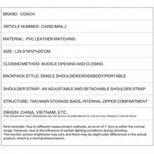 Coach Mollie 25 手提单肩包，经典帆布材质，女士大容量手提包，通勤两用包 C4250 IMNLJ - 卡其色 - 查看 5