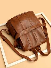 2024 Female Leather Backpacks High Quality Ladies Bagpacks Luxury Designer Large Capacity Casual Daypack Girl