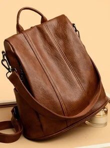 2024 Female Leather Backpacks High Quality Ladies Bagpacks Luxury Designer Large Capacity Casual Daypack Girl