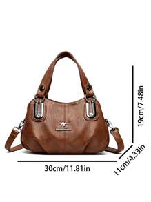 3 层大容量高品质设计师手袋软皮女士单肩斜挎包女士 2024 奢华手袋