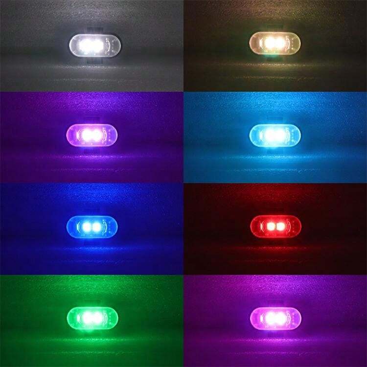 שלט-רחוק אלחוטי אור LED רכב אופנוע 8 צבעים נורת אזהרה מטוסים אופניים ...