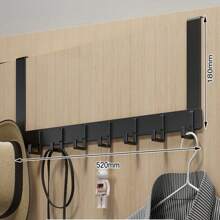 1pc Over The Door Hanger With Hook, Easy To Install, No Need To Punch Holes Hanging Metal Over The Door Hanger, For Hats, Keys, Home Space Saving Storage, For Entrance, Bathroom, Bedroom, Home, Dormitory,His Comments, Hanging His Bag, Hangers, Interests, Relationships, Wall Shelves, Wall Hangers, Adhesives, Door Hooks, Wall Stickers, Comments