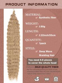 Deep Curly Hair Extensions Ocean Wave Crochet Hair Extensions Deep Wave Crochet Hair Extensions 1Pack 30Inch Synthetic Twist Ripple Curly Braiding Hair For Women
