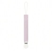 1 件双层皱褶面料时尚印花婴儿奶嘴夹和不锈钢奶嘴夹，适合日常使用 - 彩色 - 查看 44