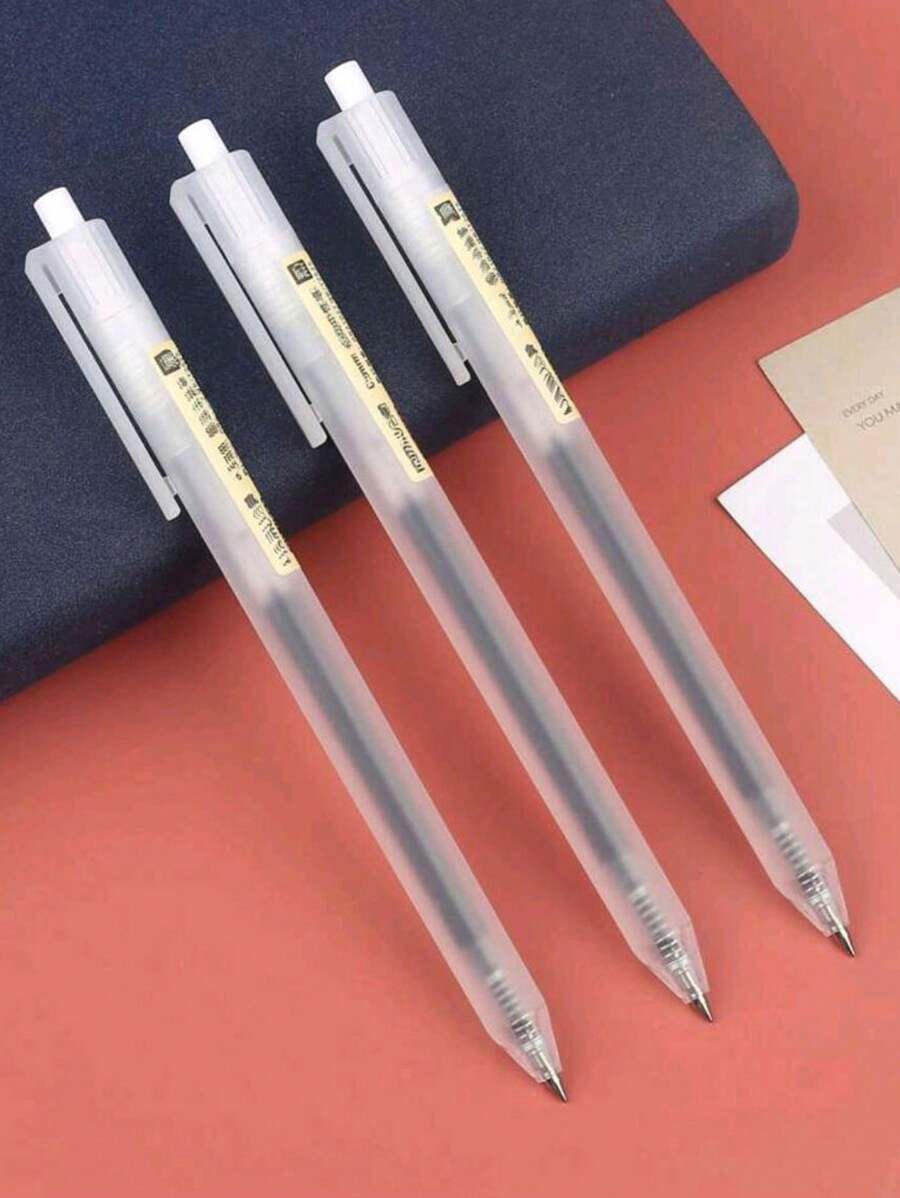 2/5/10 支/套中性笔套装，简易按压式中性笔，0.5mm 水笔，适合商务和办公使用