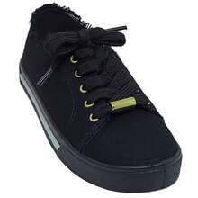 Children's Molekinha Women's Canvas Sider Casual Sneakers - 黑色 - 查看 1