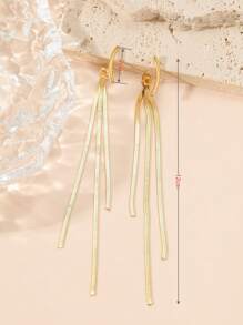 金屬流蘇裝飾耳夾