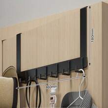 1pc Over The Door Hanger With Hook, Easy To Install, No Need To Punch Holes Hanging Metal Over The Door Hanger, For Hats, Keys, Home Space Saving Storage, For Entrance, Bathroom, Bedroom, Home, Dormitory,His Comments, Hanging His Bag, Hangers, Interests, Relationships, Wall Shelves, Wall Hangers, Adhesives, Door Hooks, Wall Stickers, Comments