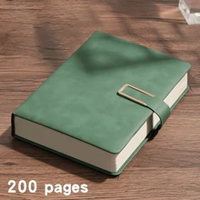 Cuaderno con tapa blanda encuadernado en de tamaño A5 con estilo vintage y marcador - Útiles escolares, perfecto para reuniones de negocios y vida universitaria, suministros esenciales para la mochila, planificador 2025 de regreso a la escuela