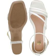 Women's Square Heel Sandal With Straps Closed Back Comfortable Adjustment - Xem 7