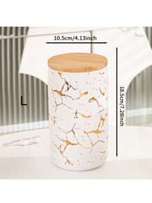 1 件北欧风格带盖陶瓷罐，厨房食品储存罐，适用于谷物、干果、糖果、咖啡、茶，适合户外、婚礼、派对、礼物、生日、圣诞节 - 白色 - 查看 12