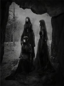 1 件万圣节黑暗学院派艺术黑死病海报印刷品适用于客厅家居装饰北欧哥特式恐怖女巫帆布画墙画无框架 - 彩色 - 查看 43