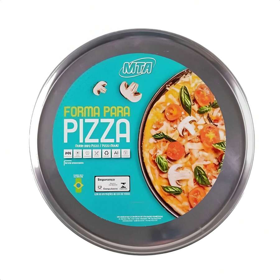 Flat Pizza Mold 1.5L 35cm Crystal Aluminum More Flavor Crunchiness N35 Kitchen MTA 125 - Bạc - Xem 1