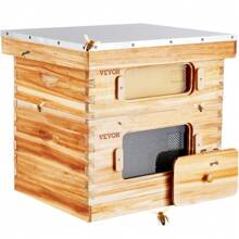 Artesian Beehive, Fir Boiled Wax Beehive, Automatic Honey Flow Device, A Full Set Of New Beekeeping Special Tools - Hộp sâu x 1+ Hộp trung bình x 1 - Xem 2