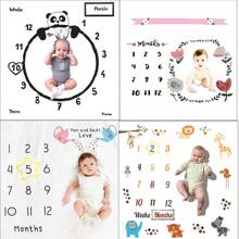 1 tấm chăn đạo cụ chụp ảnh em bé sáng tạo theo tháng, thảm nỉ chụp ảnh trẻ sơ sinh, khung trang trí tiệc mừng em bé, quà tặng tiệc mừng em bé, quà tặng lễ Phục sinh cho bé gái/bé trai - hình dạng - Xem 1