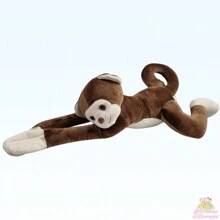 Plush Monkey  Jungle Animals For Children 35cm Baby Gift Toy Layette Antiallergic Baby Affectionate Plush Cushion Niche Girl Boy - 鏽棕色 - 查看 5