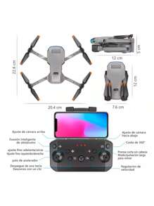 Mini Drone XT9 Con 3 Baterías - Gris Claro - Ver 6