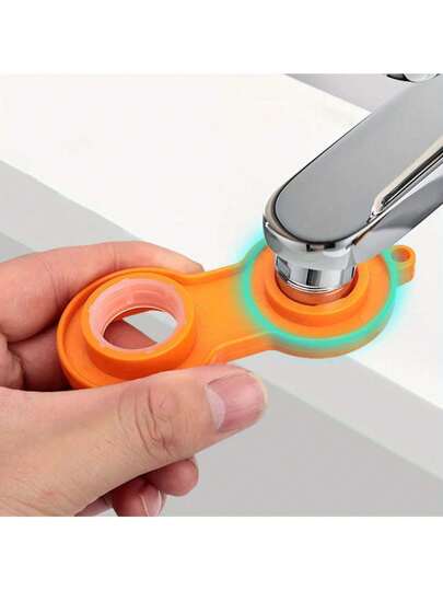1 szt. pomarańczowy wielofunkcyjny klucz do kranu, szybki montaż i demontaż, do czyszczenia filtra