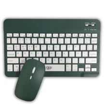 Conjunto Teclado Com Mouse Bluetooth Sem Fio Recarregável Wireless Coloridos