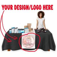 1pc Custom Table Banner, Personalized With Your Logo, Craft Show Table Runner, Customized Logo Runner Multiple Sizes Available, Multi-Functional, Durable, Ornamental, Reusable, Exquisite, Stylish, High-Quality, Colorful, Modern, Custom, Personalized, Unique, Ideal Gifts For Him, Tea Room, Home, Garden, Office, For Anniversaries, For Valentine's Day, For Mother's Day, For Birthdays, For Father's Day, For Graduation, For Weddings, For Housewarming, Delicate Romance