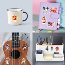 55PCS Adesivos de futebol Adesivos de vinil estéticos para scrapbooking, diário, laptop, para-choque, skate, garrafa de água, computador, telefone, desenho animado, capacete, adesivos e decalques de carro, adesivos> iPad, bolas de futebol, adesivos de garrafa, adesivos de Messi, adesivos de menino, adesivos de garrafa de água, futebol, adesivos, adesivos de carro - Multicolorido - Ver 7