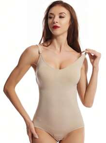 Shapewear de una pieza para mujer para levantar las caderas, levantador de barriga, realce del busto, shapewear de corsé de alta elasticidad y piel amigable, faja reductora de postparto