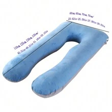 1 件 U 型孕妇枕，柔软毛绒哺乳枕，放松枕，床上用品，家居