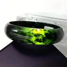 1pc Natural High Magnetic Jade Bracelet, Yaowang Stone Fashion Bracelet, High Quality Gem Crystal Jewelry, All Handmade, Women's Quartz Crystal Wealth Bracelet, Gift For Women, Suitable For Holiday Party Gifts, Quartz Crystal Gifts. (Complimentary: Gift Box)
