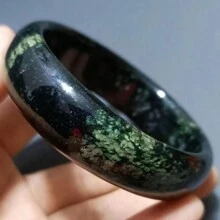 1pc Natural High Magnetic Jade Bracelet, Yaowang Stone Fashion Bracelet, High Quality Gem Crystal Jewelry, All Handmade, Women's Quartz Crystal Wealth Bracelet, Gift For Women, Suitable For Holiday Party Gifts, Quartz Crystal Gifts. (Complimentary: Gift Box)