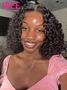 ISEE HAIR Wear Go 6x4 HD 蕾丝无胶水波波头假发 180% 10-14 英寸预漂白小结自然色蕾丝闭合假发预拔预剪真人发高品质适合初学者 - SNatural - 查看 2