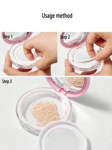 1个可爱粉色蝴蝶造型粉饼盒，带粉扑，3克可替换粉芯，适合化妆和旅行（粉色），化妆品，便宜，房间装饰，梳妆台，旅行，卧室，化妆配件，便宜，圣诞礼物，化妆品，化妆工具，便宜货，礼物，女士礼物，圣诞礼物