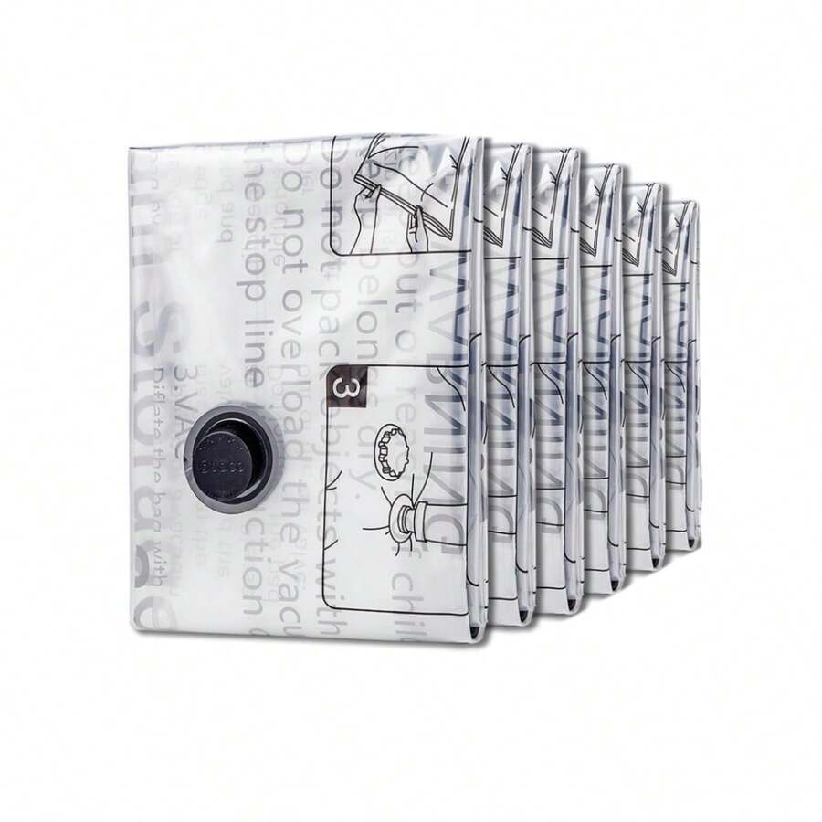 6 Pack Vacuum Storage Bags Space Saver Bags Vacuum Seal Bags , Space Bags, Vacuum Sealer Bags For Clothes, Comforters, Blankets, Bedding Home Travel Organizer