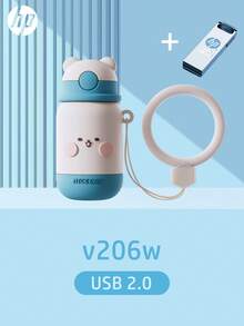 Unidad de memoria USB HP de 128GB/64GB/32GB/256GB - Alta velocidad y capacidad real para dispositivos OTG con estuche protector creativo, ¡perfecto para el auto y la PC! - cielo azul - Ver 12