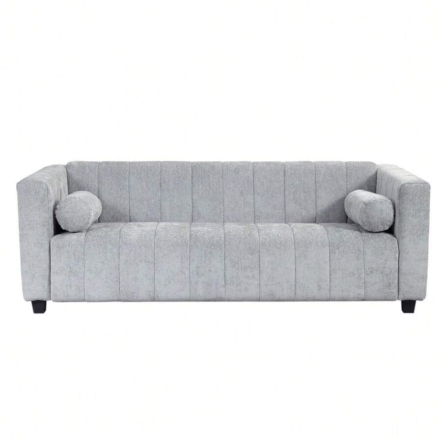 Modern Sofa In High Quality Chenille Fabric For Living Room And Bedroom, (Light Grey) - Light Gray + Polyester + 3 Seat - View 1