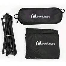 Sillas plegables ultraligeras MOON LENCE con bolsa de transporte, capacidad pesada de 110 kg, sillas plegables portátiles para camping, playa, hogar, familia, excursionismo, camping - Negro - Ver 7