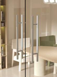 Manija para Puerta, Jaladera Tipo H 45cm Para Puerta Principal - Gris Oscuro - Ver 3