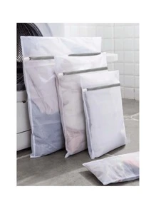 5 Pieces Clothes Washing Protective Bag, Anti-Deformation Mesh Washer Bag, Portable Bag For Bras And Underwear - 白色 - 查看 7