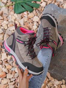 Zapatos de senderismo para exteriores, zapatos de trekking resistentes al agua y antideslizantes para hombres y mujeres, adecuados para senderismo, escalada, viajes, trail running