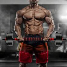 44LBS  Adjustable Dumbbells Weights Sets, Non-Slip Barbell Weight Set With Connector, Workout Strength Training Equipment For Men Women Home Gym - Black - View 5