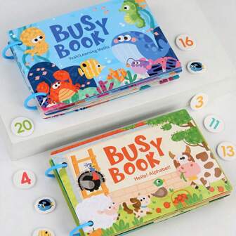 Libri interattivi per bambini piccoli, libri cognitivi per l'apprendimento dell'alfabeto e degli animali per la prima infanzia, giocattoli didattici Montessori silenziosi per la scuola materna, libri sensoriali per l'apprendimento e l'attività dei bambini piccoli, giocattoli educativi per bambini, libri per bambini, giochi per l'apprendimento, libri per bambini, giocattoli Montessori, giocattoli per bambini, giocattoli educativi, giocattoli Montessori, giocattoli per bambini, giocattoli educativi