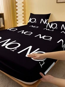 1 peça Lençol de Cama Estampado Geométrico Minimalista e Moderno de Primeira Qualidade, Capa de Cama Estampada para Quarto, Roupa de Cama (Fronhas Não Inclusas)