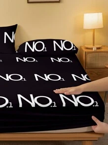 1 peça Lençol de Cama Estampado Geométrico Minimalista e Moderno de Primeira Qualidade, Capa de Cama Estampada para Quarto, Roupa de Cama (Fronhas Não Inclusas)