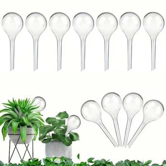 5入組自動植物澆水器、自澆水塑料小球、室內外花卉水桶、盆栽滴灌裝置